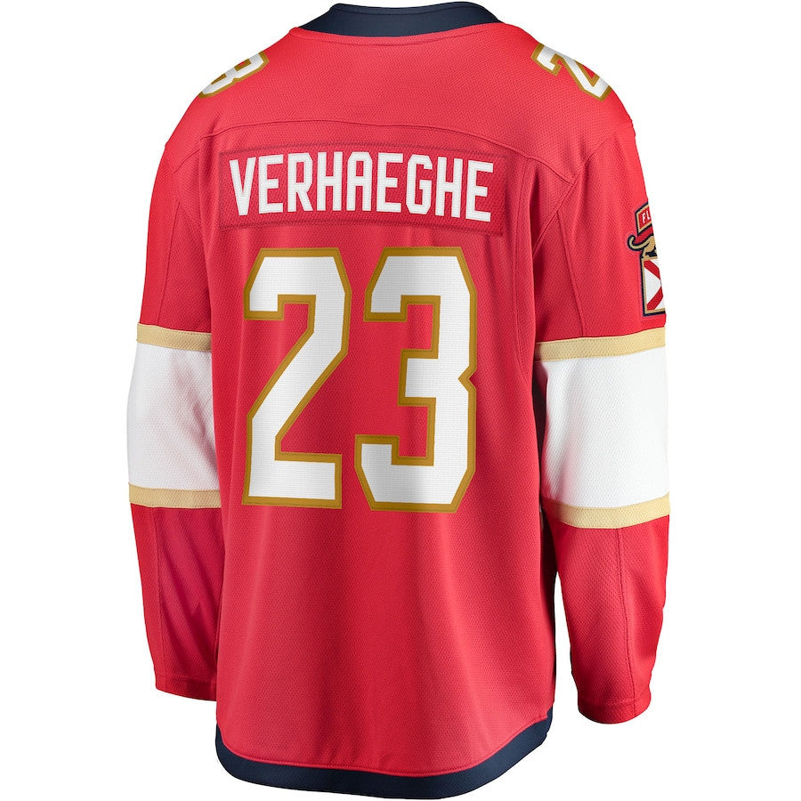 Carter Verhaeghe 23 Florida Panthers 2025 Breakaway Player Men Jersey - Red