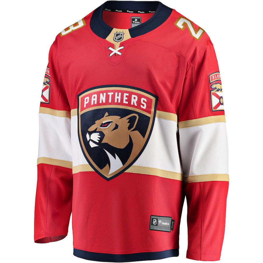 Carter Verhaeghe 23 Florida Panthers 2025 Breakaway Player Men Jersey - Red