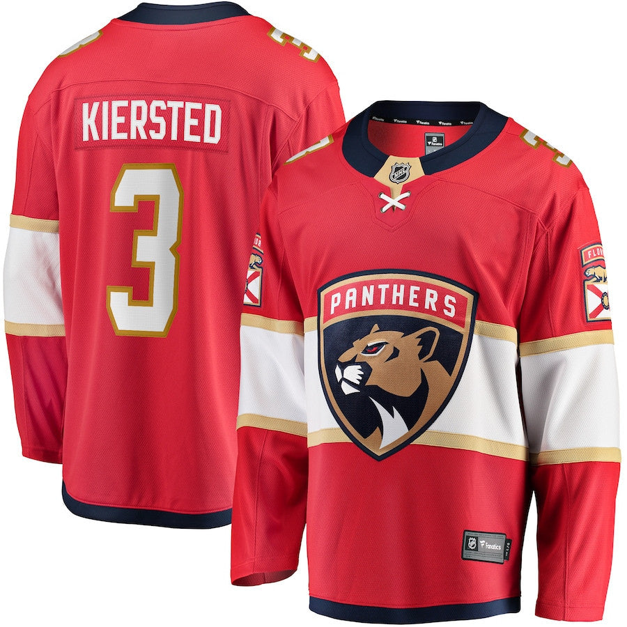Matt Kiersted 3 Florida Panthers 2025 Breakaway Player Men Jersey - Red