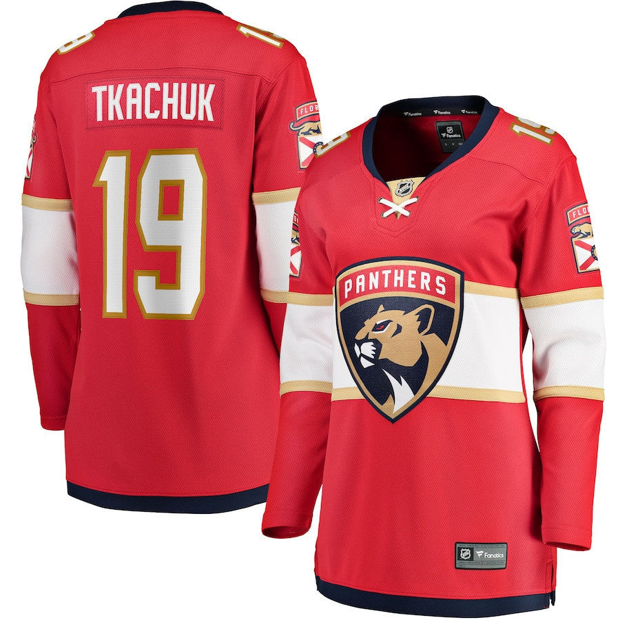 Matthew Tkachuk 19 Florida Panthers Women's Home Breakaway Player Jersey - Red