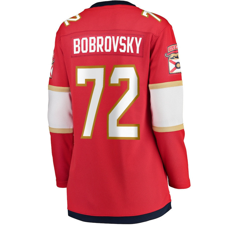 Sergei Bobrovsky 72 Florida Panthers Fanatics Women's Home Florida Panthers Women's Home Breakaway Jersey - Red