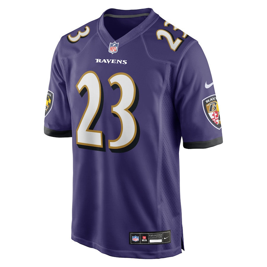 Jaire Alexander 23 Baltimore Ravens Team Game Men Jersey - Purple