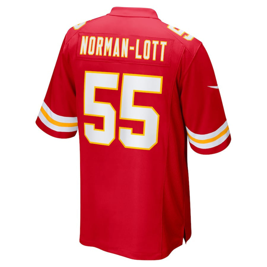 Omarr Norman-Lott 55 Kansas City Chiefs Team Game Men Jersey - Red