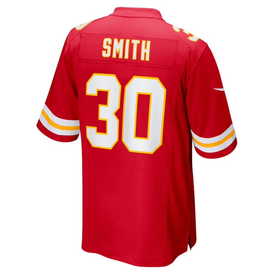Brashard Smith 30 Kansas City Chiefs Team Game Men Jersey - Red