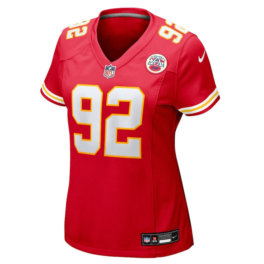 Derrick Nnadi 92 Kansas City Chiefs Women's Team Game Jersey - Red