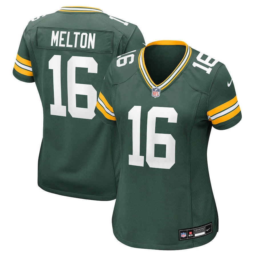 Bo Melton 16 Green Bay Packers Women's Team Game Jersey - Green
