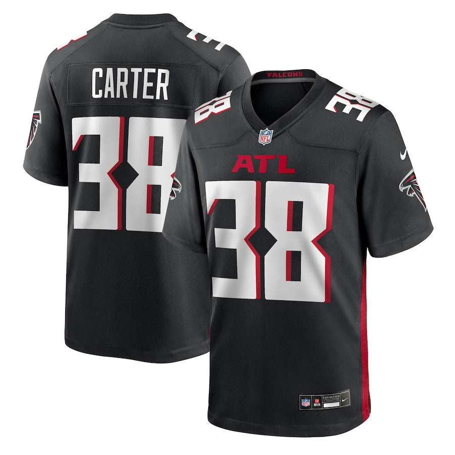 Nathan Carter 38 Atlanta Falcons Team Game Men Jersey - Black