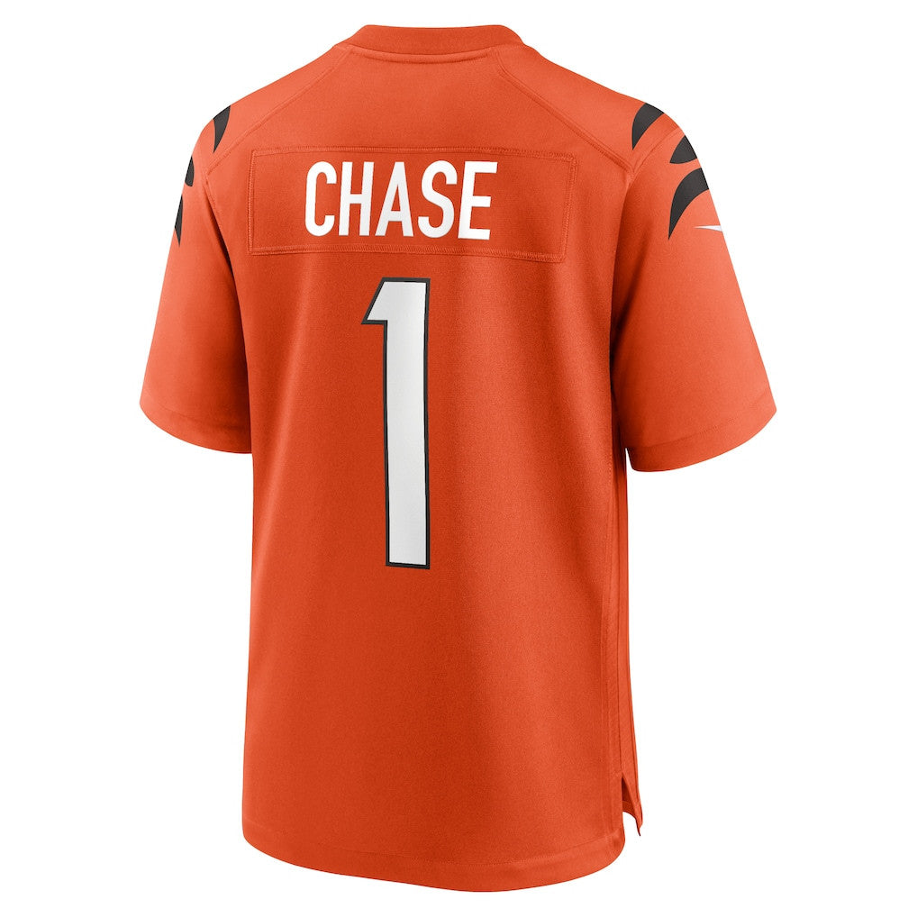 Ja'Marr Chase 1 Cincinnati Bengals Alternate Game Men Jersey - Orange