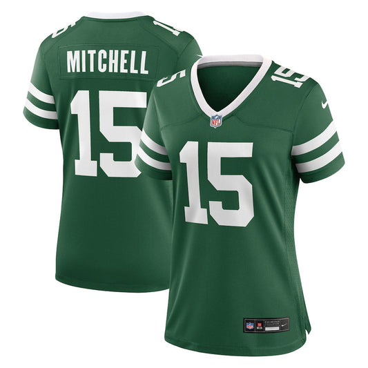 Adonai Mitchell 15 New York Jets Women's Team Game Jersey - Legacy Green