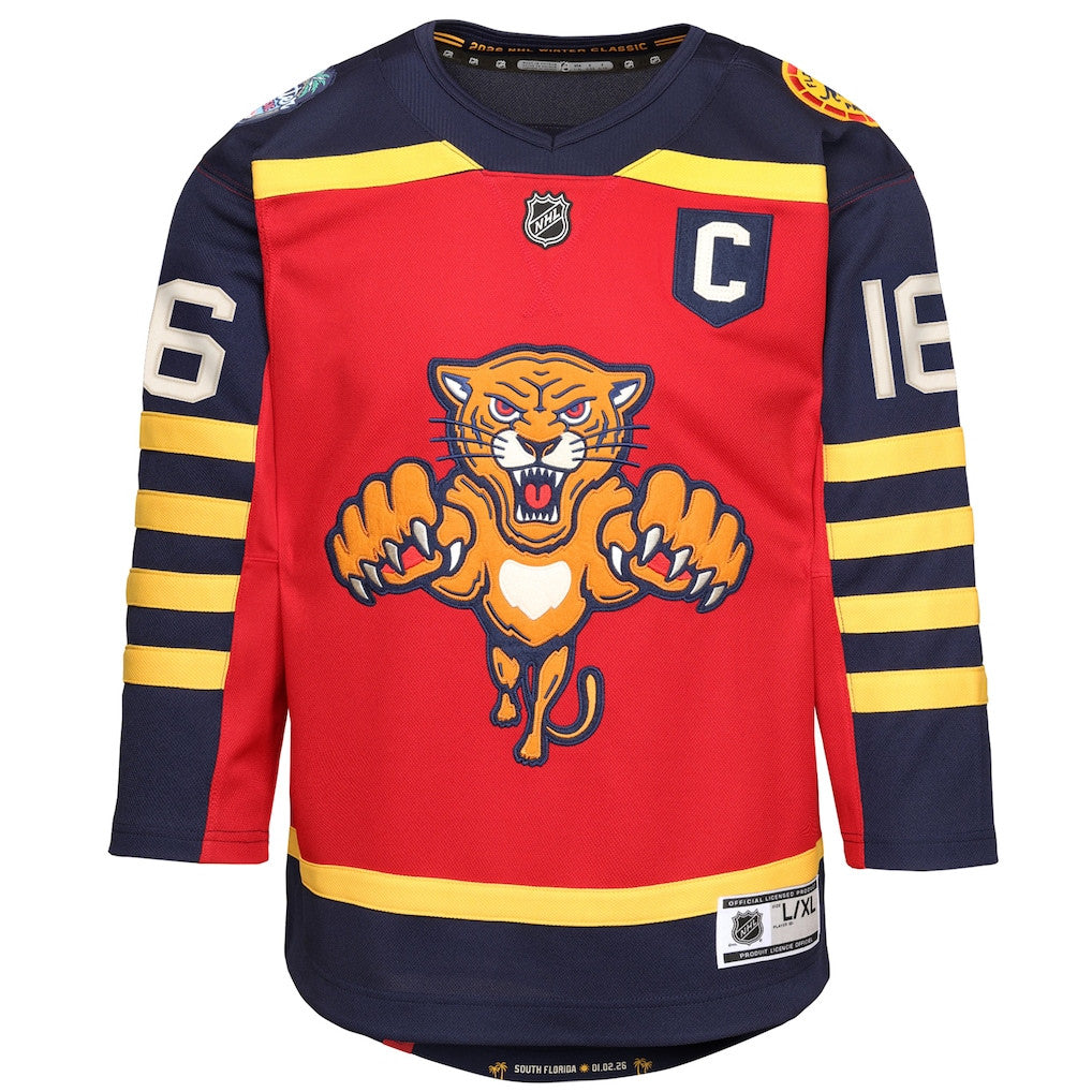 Aleksander Barkov 16 Florida Panthers 2026 Winter Classic Premier YOUTH Jersey - Red
