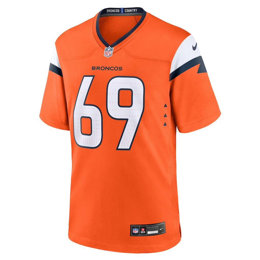 Mike McGlinchey 69 Denver Broncos Team Game Men Jersey - Orange