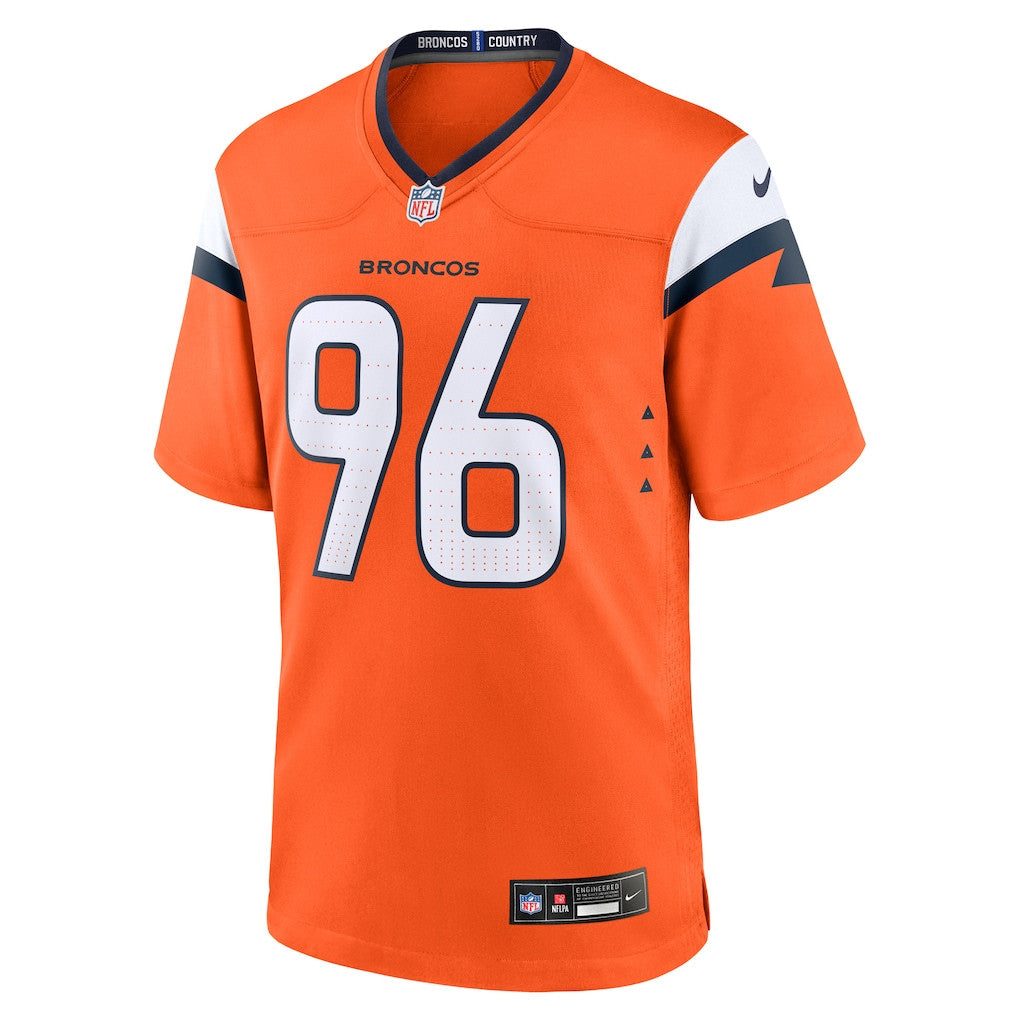 Eyioma Uwazurike 96 Denver Broncos Team Game Men Jersey - Orange