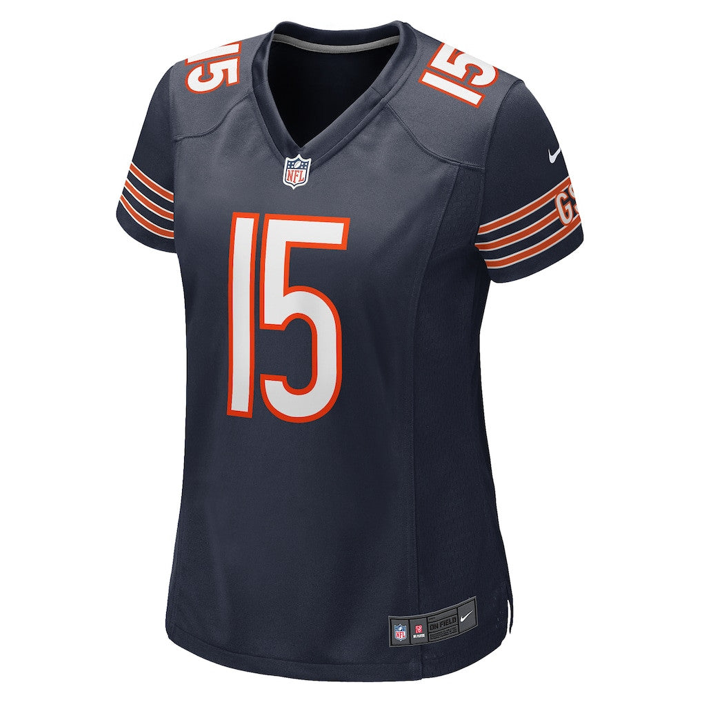 Rome Odunze 15 Chicago Bears Women's Game Jersey - Navy