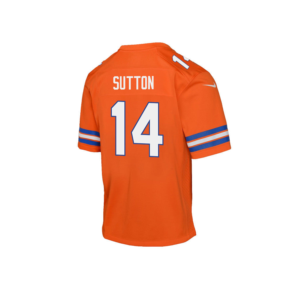 Courtland Sutton 14 Denver Broncos Super Bowl LX Dominant Playmaker YOUTH Game Jersey – Orange