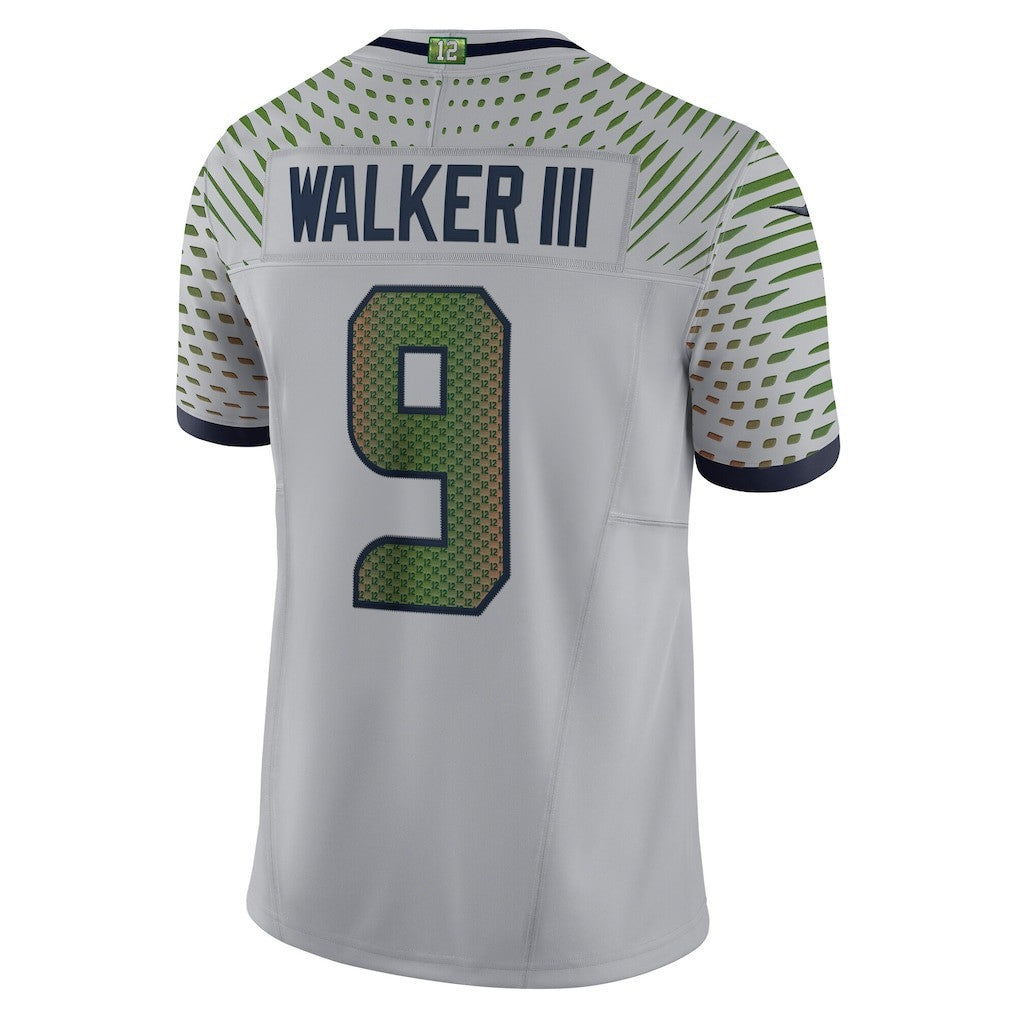 Kenneth Walker III 9 Seattle Seahawks Super Bowl LX Future Star Runner Jersey – Grey
