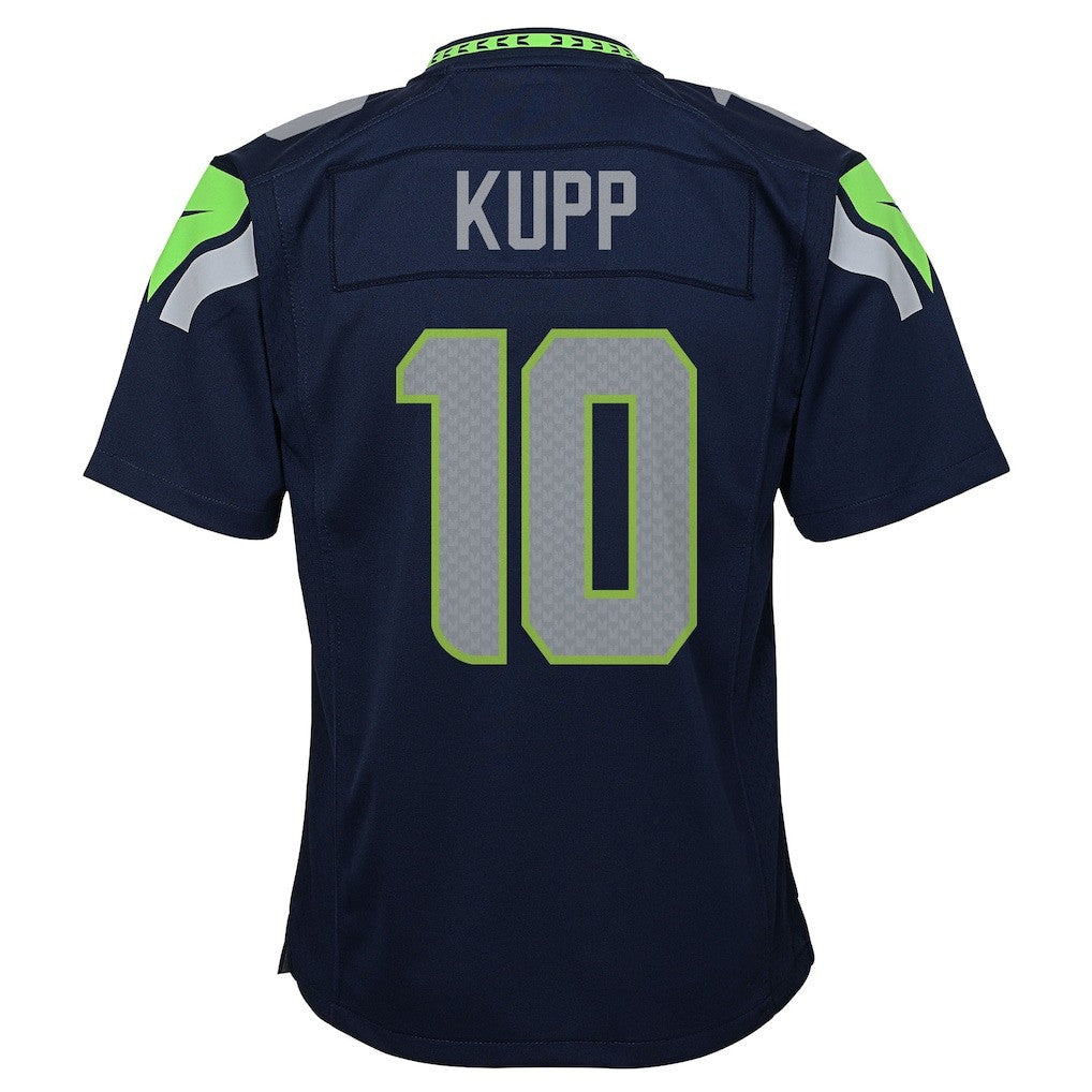 Cooper Kupp 10 Seattle Seahawks Super Bowl LX Championship-Ready YOUTH Game Jersey– Navy