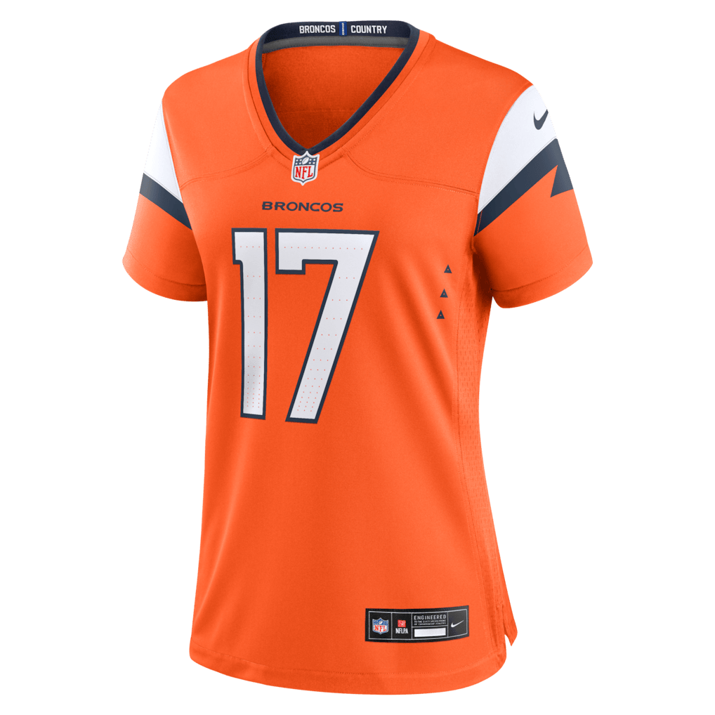 Jaylen Waddle 17 Denver Broncos Women's Game Jersey - Orange