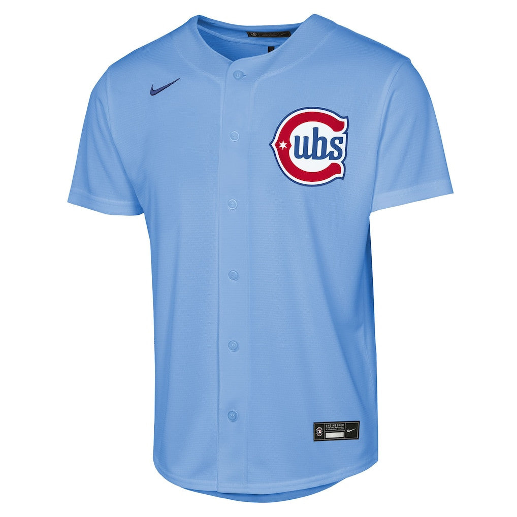 Pete Crow-Armstrong 4 Chicago Cubs Alternate 2 Jersey - Light Blue