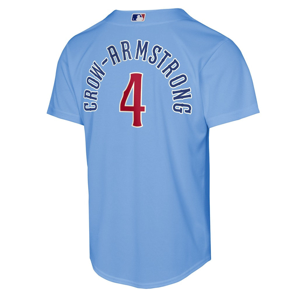 Pete Crow-Armstrong 4 Chicago Cubs Alternate 2 Jersey - Light Blue