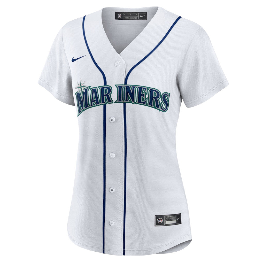 Cal Raleigh 29 Seattle Mariners Women's Home Jersey - White