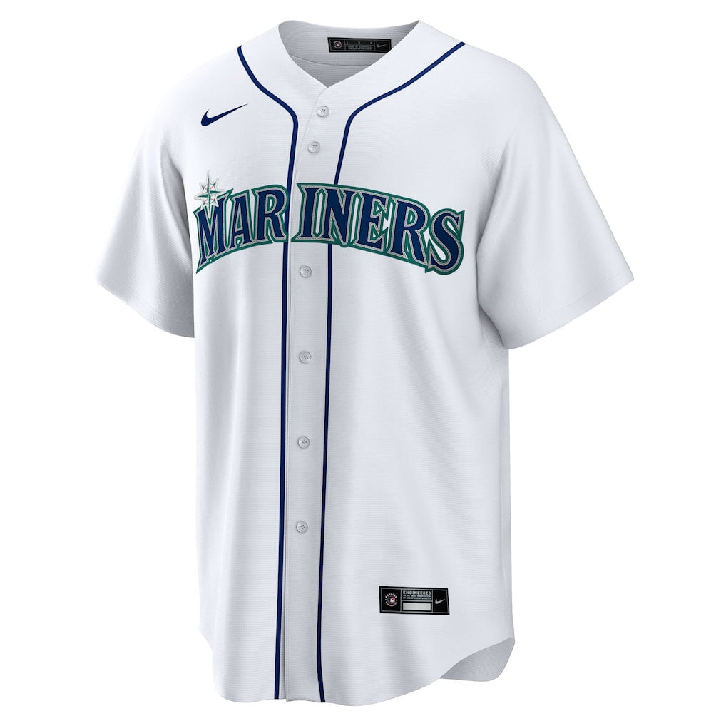 Bryan Woo 22 Seattle Mariners Home Men Jersey - White