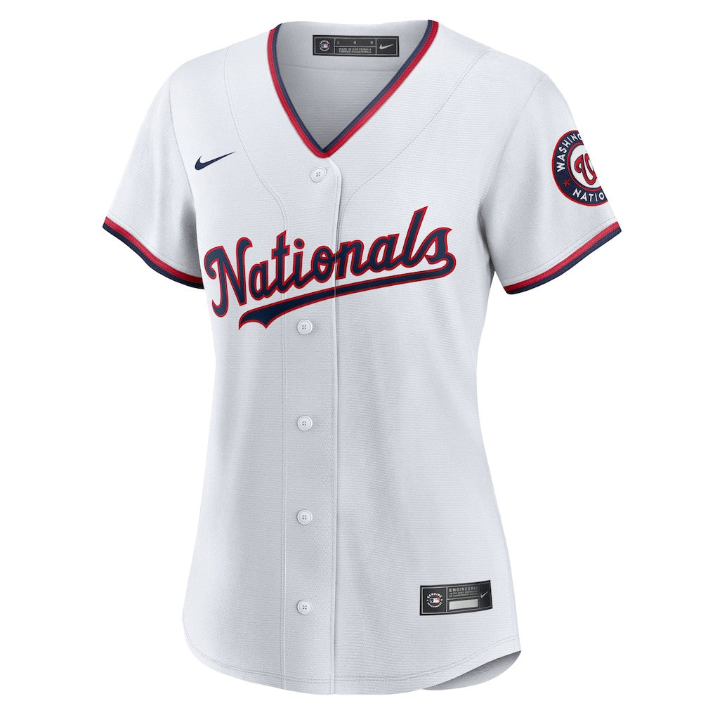 CJ Abrams 5 Washington Nationals Women's Home Player Jersey - White
