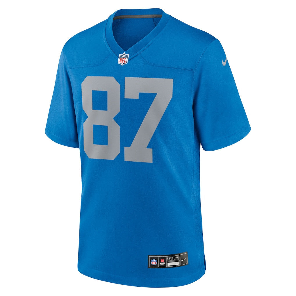 Sam LaPorta 87 Detroit Lions Alternate Game Men Jersey - Blue
