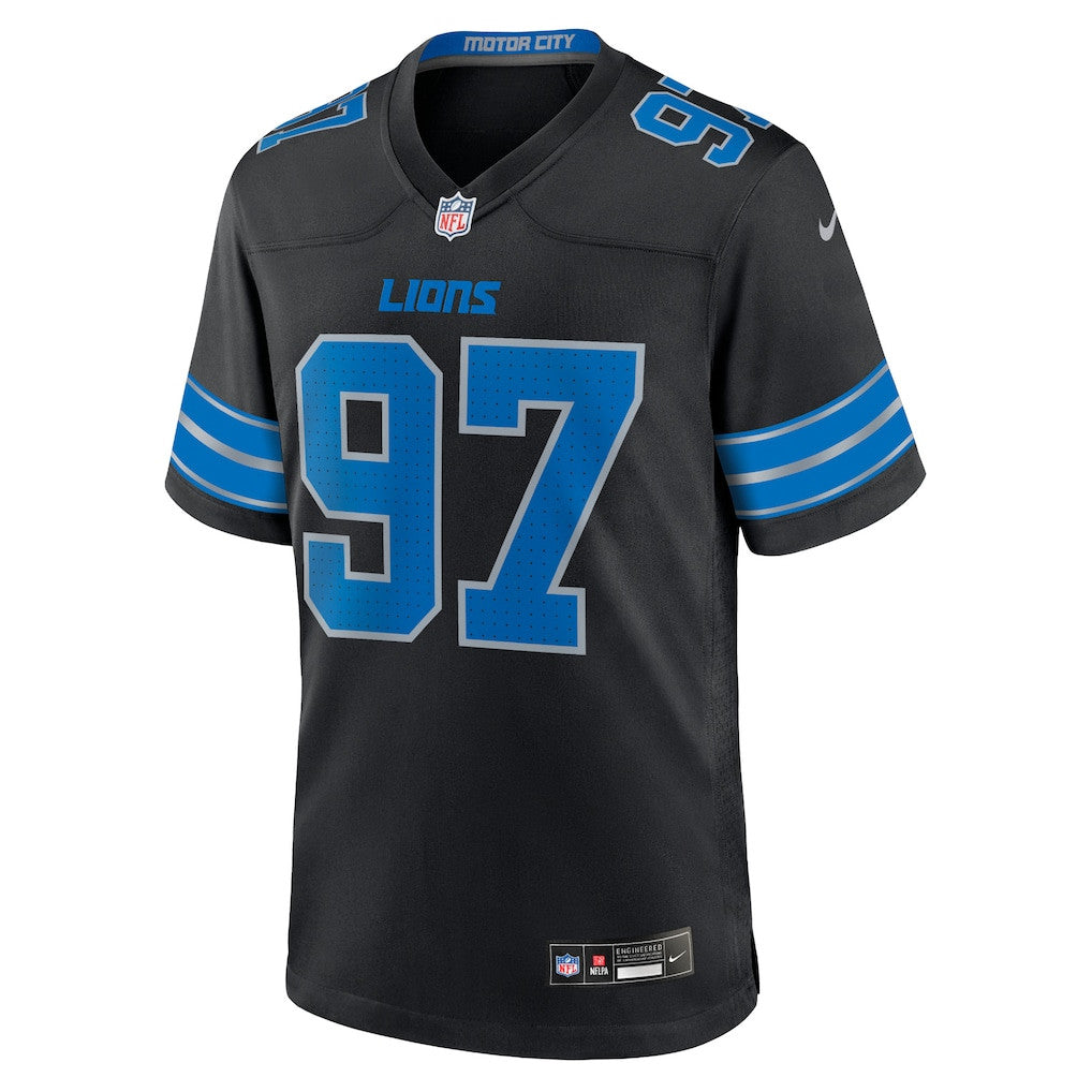Aidan Hutchinson 97 Detroit Lions 2nd Alternate Game Men Jersey - Black