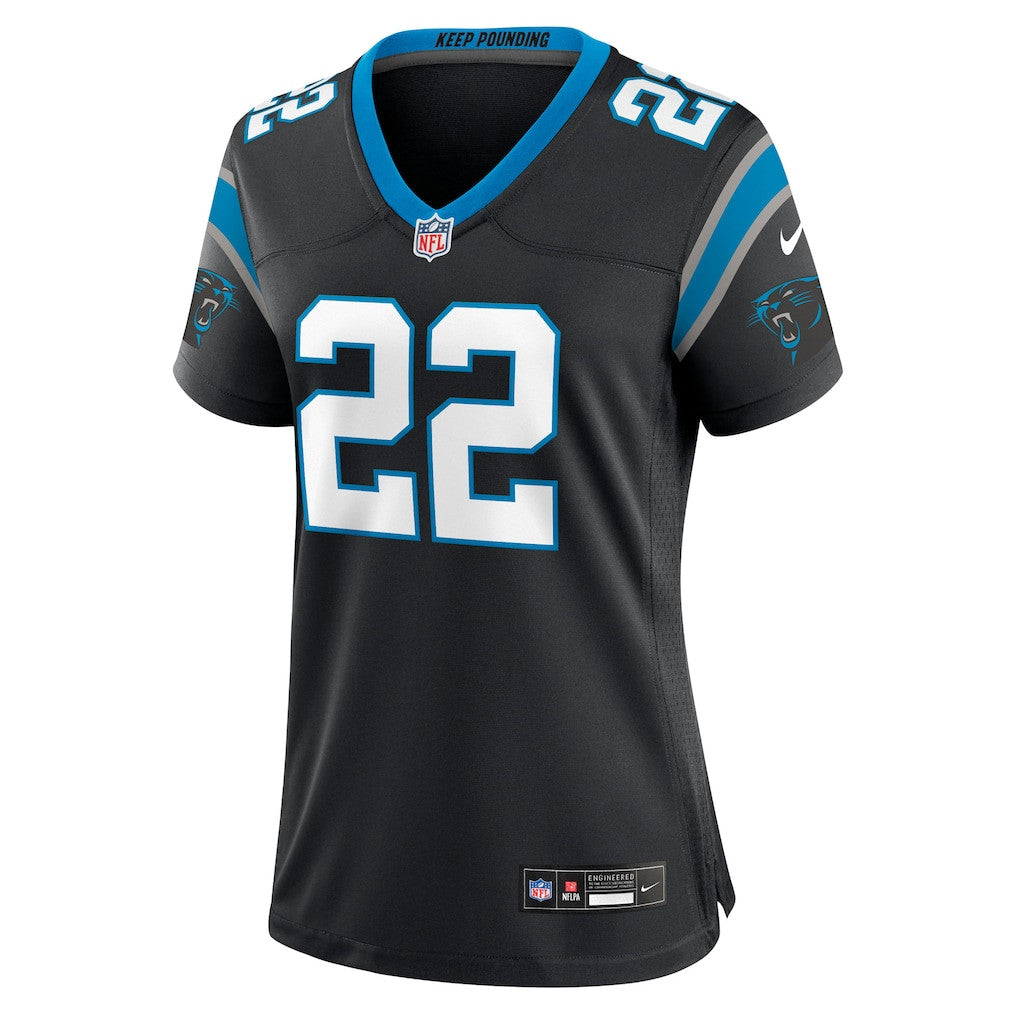 Lathan Ransom 22 Carolina Panthers Women's Team Game Jersey - Black