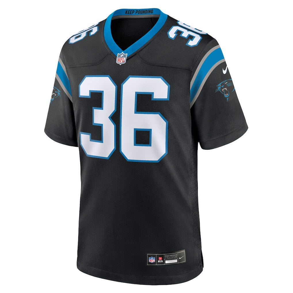 Demani Richardson 36 Carolina Panthers Team Game Men Jersey - Black