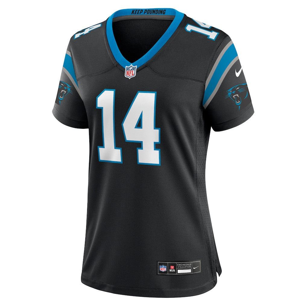 Andy Dalton 14 Carolina Panthers Women's Team Game Jersey - Black