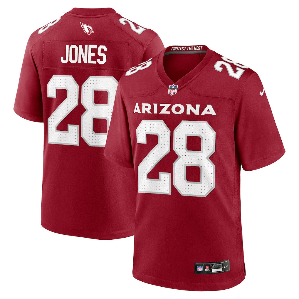 Elijah Jones 28 Arizona Cardinals Team Game Men Jersey - Cardinal