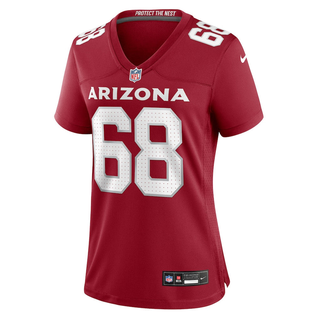 Kelvin Beachum 68 Arizona Cardinals Women's Team Game Jersey - Cardinal
