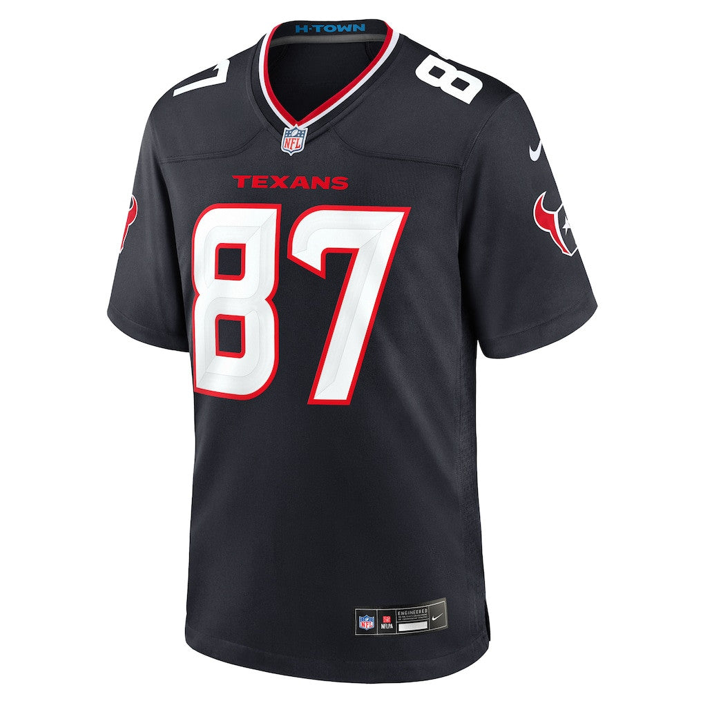 Cade Stover 87 Houston Texans Game Men Jersey - Navy