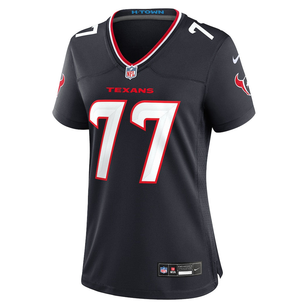LaDarius Henderson 77 Houston Texans Women's Game Jersey - Navy