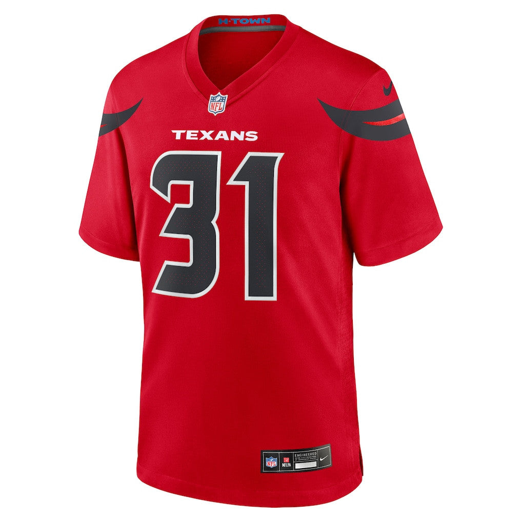 Dameon Pierce 31 Houston Texans Alternate Game Men Jersey - Red