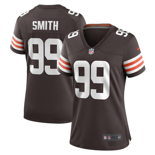 Za'Darius Smith 99 Cleveland Browns Women's Team Game Jersey - Brown