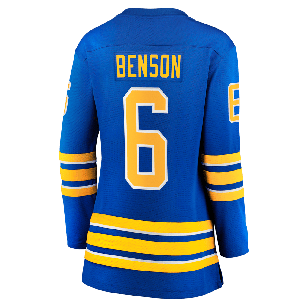Zach Benson 6 Buffalo Sabres Women's Home Breakaway Jersey - Royal