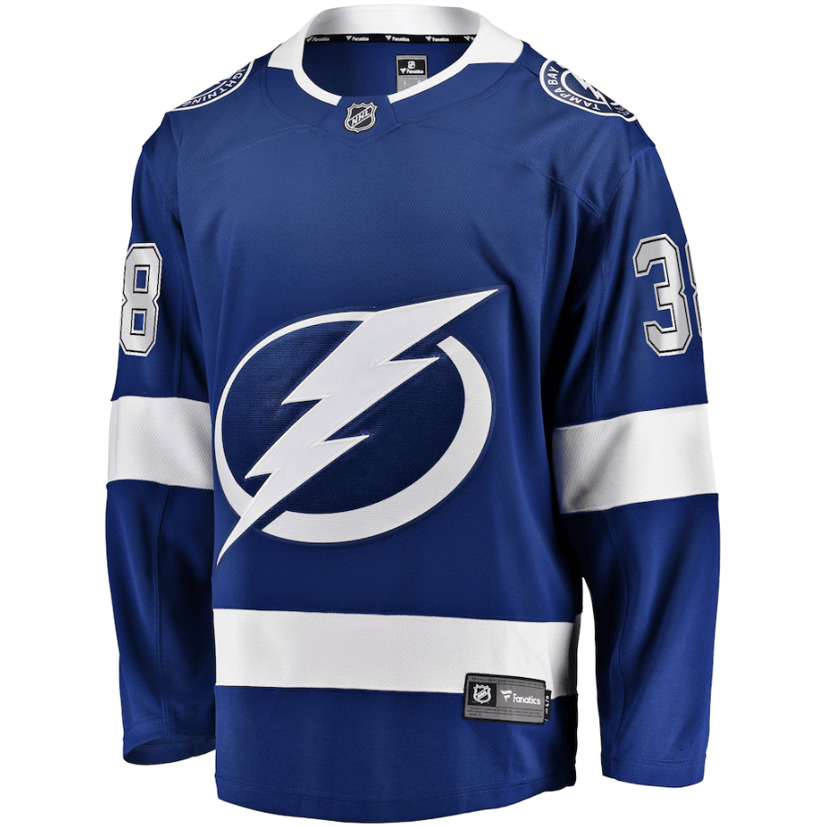 Brandon Hagel 38 Tampa Bay Lightning Home Breakaway Player Jersey - Blue