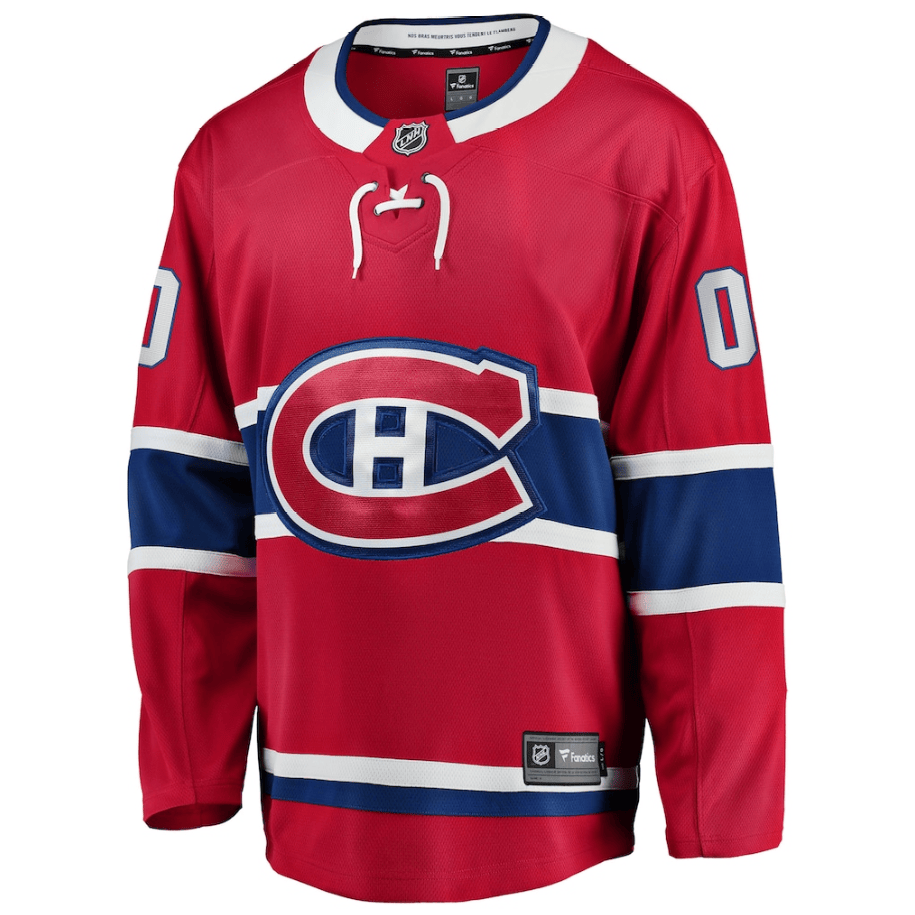 Montreal Canadiens Home Breakaway Custom Jersey - Red