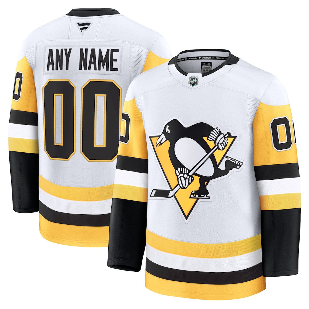 Pittsburgh Penguins Away Premium Custom Jersey - White