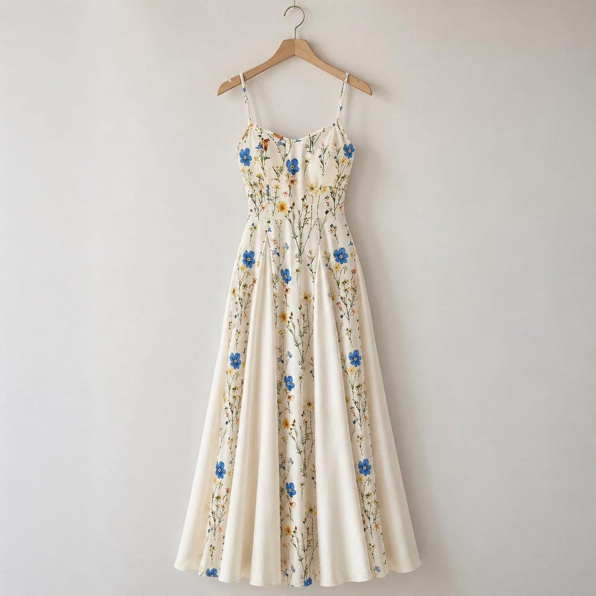Floral Maxi Dress for Women, Elegant Summer Dress, Cottagecore Garden Dress, Flowy Wedding Guest Dress, Romantic Outfit