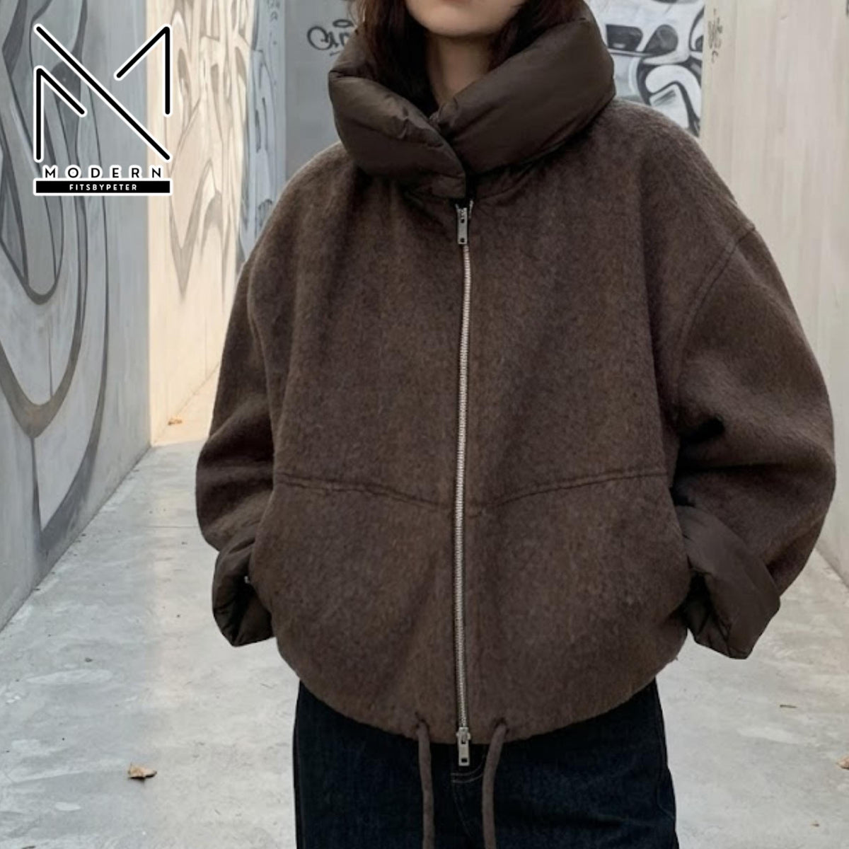 Loose Zip Jacket | Casual Long Sleeve Top | Autumn Wear | Minimalist Fashion Style