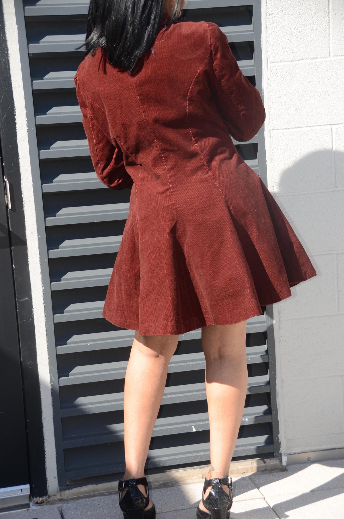Fall burgundy short coat