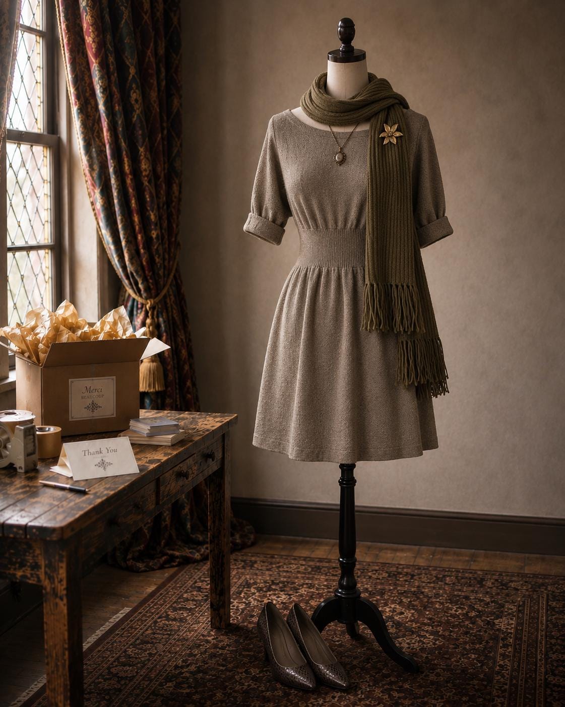 Fall Academia Gift Box | Curated Autumn Academia Outfit | Vintage Scholar Clothing | Personalized Women's Wardrobe Collection