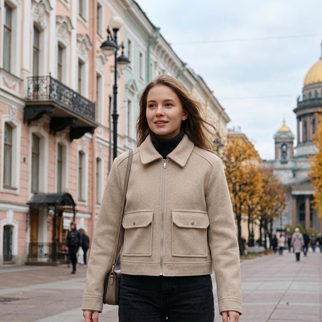 Women's Long-Sleeve Zip-Up Short Winter Coat with Pockets, Casual Streetwear Outerwear Fashion Trendy