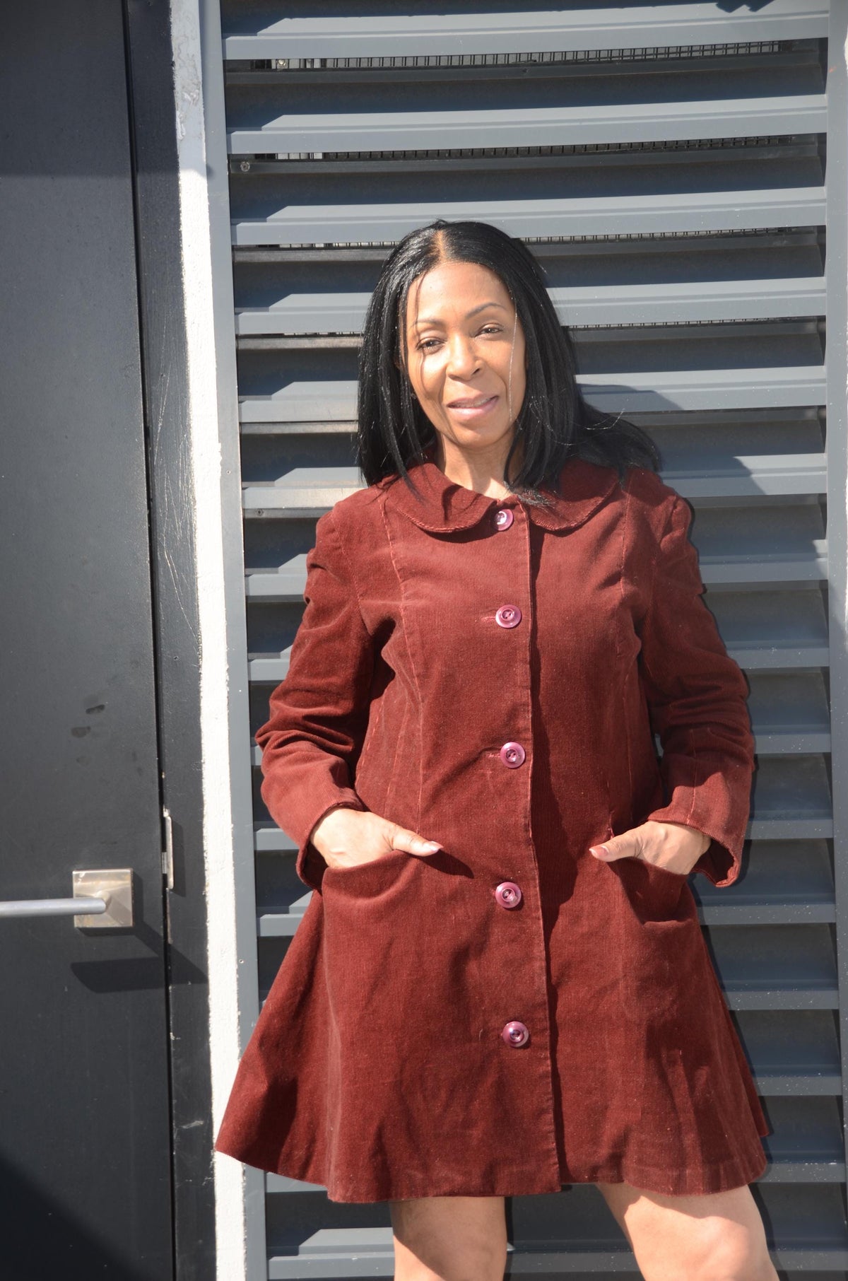 Fall burgundy short coat