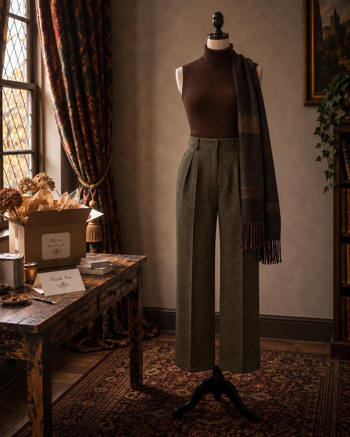 Fall Academia Gift Box | Curated Autumn Academia Outfit | Vintage Scholar Clothing | Personalized Women's Wardrobe Collection